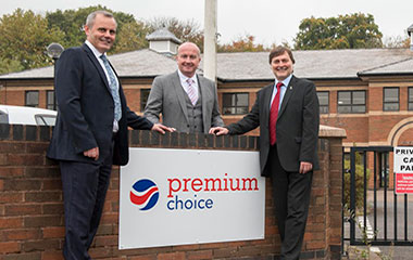 Premium Choice directors outside head office