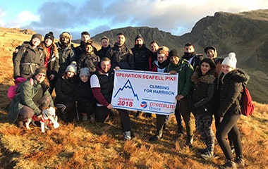 Premium Choice team at the top of Scafell Pike