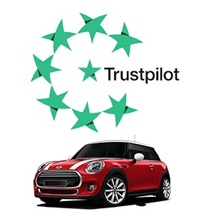 Trust Pilot logo with red mini