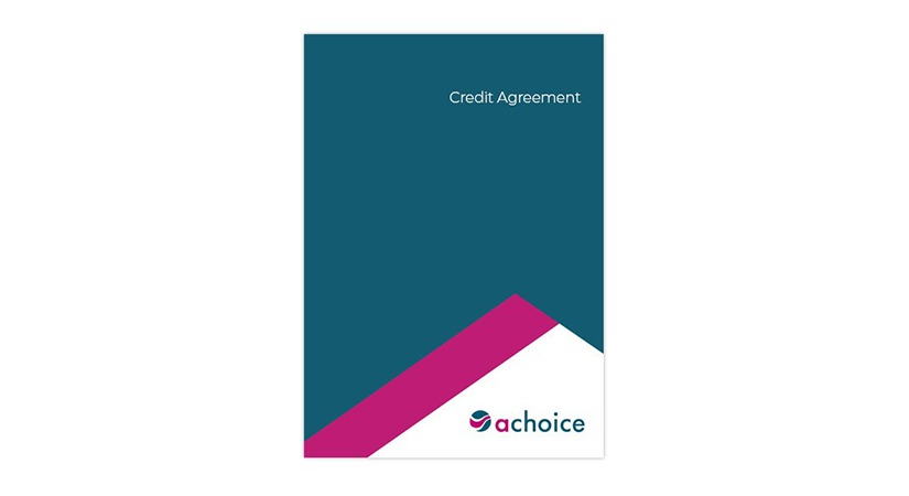 credit agreement brochure feature cover mock up