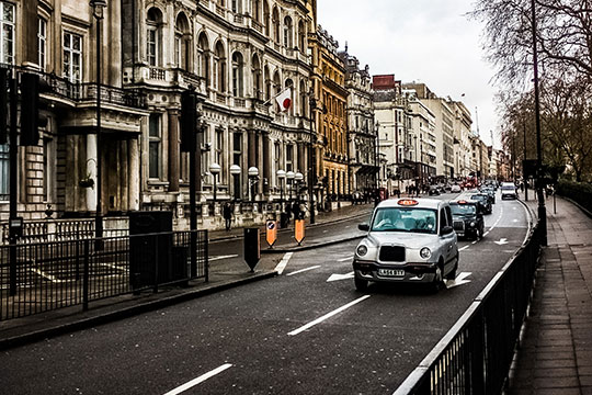 one way street with two lanes