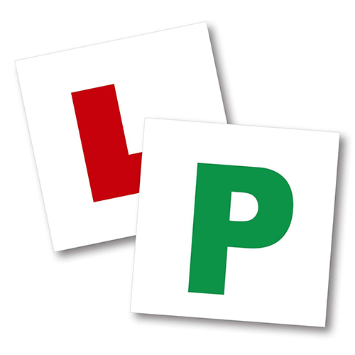 l plate and p plate