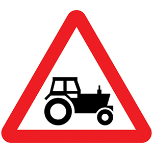 agricultural vehicles traffic sign
