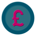 Pound coin vector image